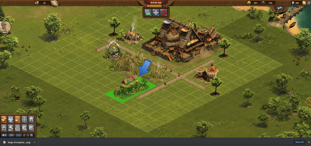 adding a building in forge of empires