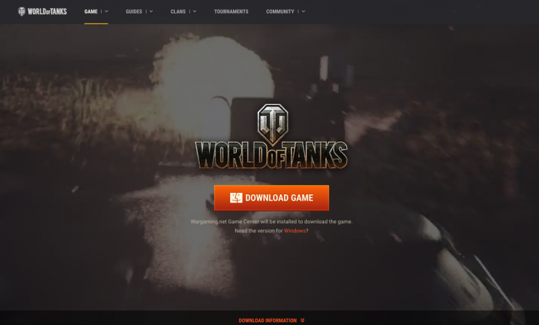 world of tanks homepage