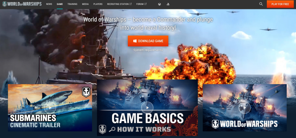 world of warships download page